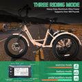 ABORON 3.0 Fat Tire Electric Trike for Senior Foldable E Bike, 500W Motorized Tricycle Adult 20" Folding 3 Wheel Electric Commute Bike Trike W/48V